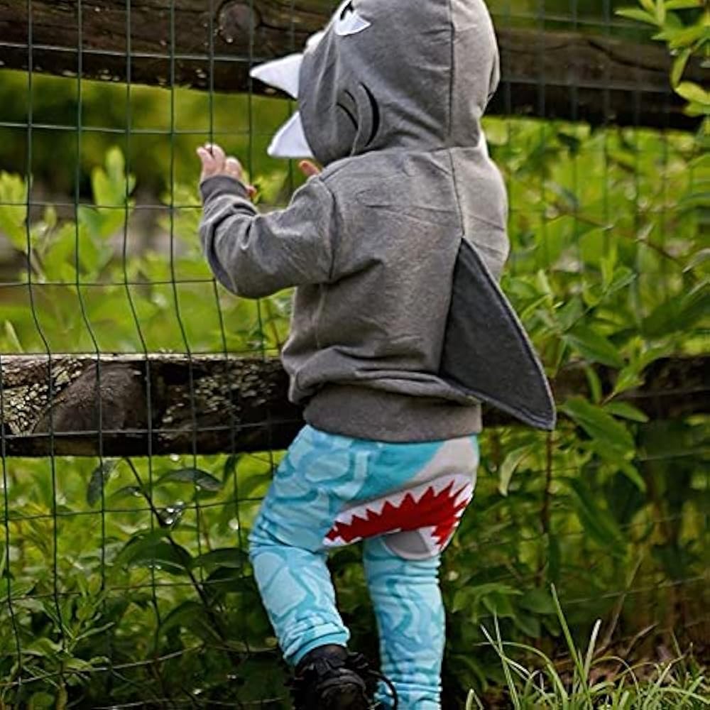 Amazon.com: Urkutoba Unisex Baby Autumn Winter Shark Hooded